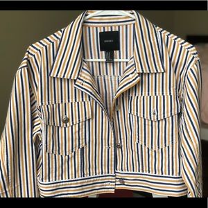 Cropped Striped Jacket